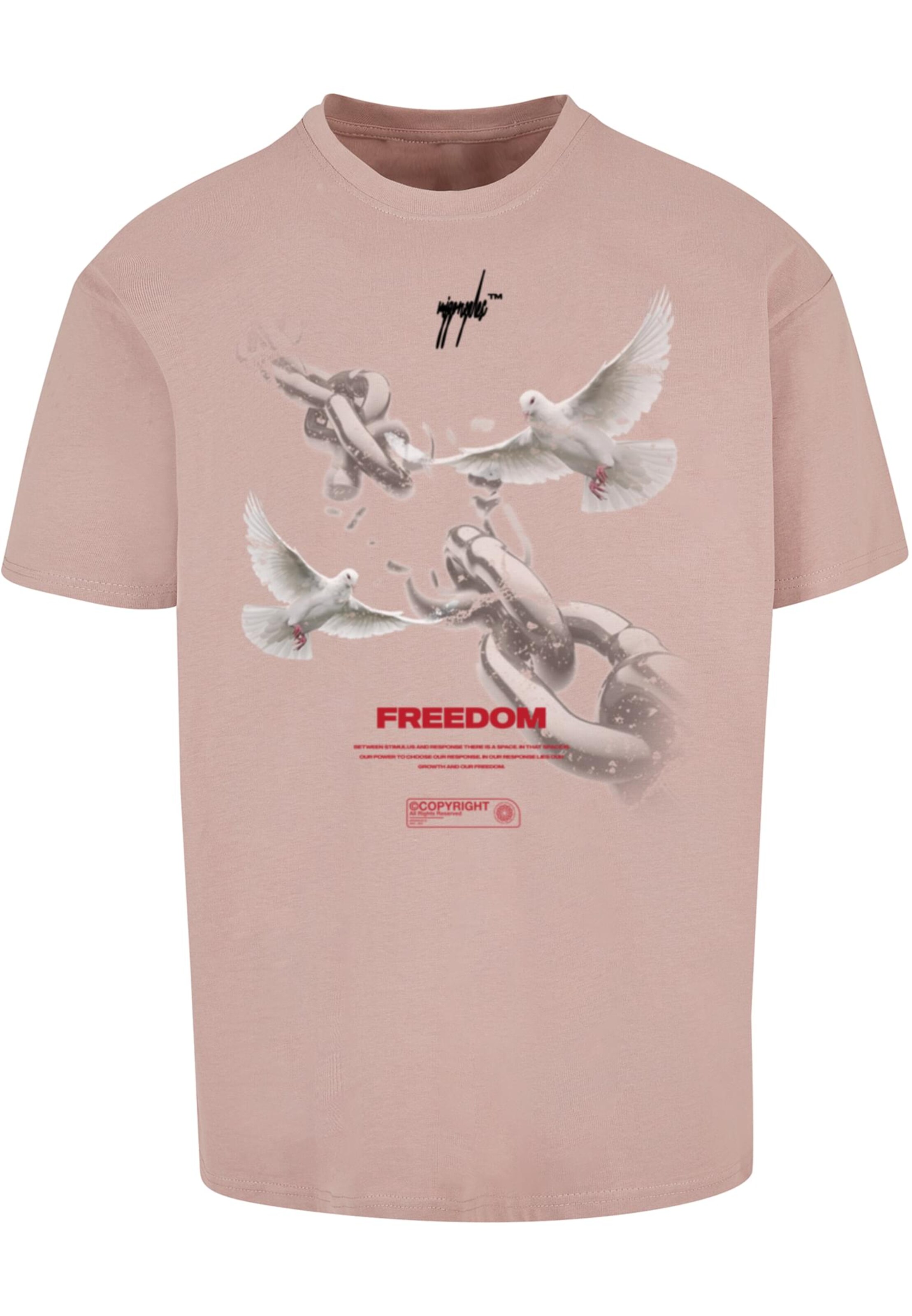 T-Shirt 'Freedom' MJ Gonzales en rose : devant