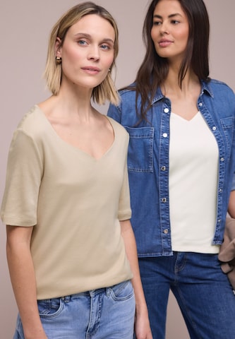 STREET ONE Shirt in Beige: front