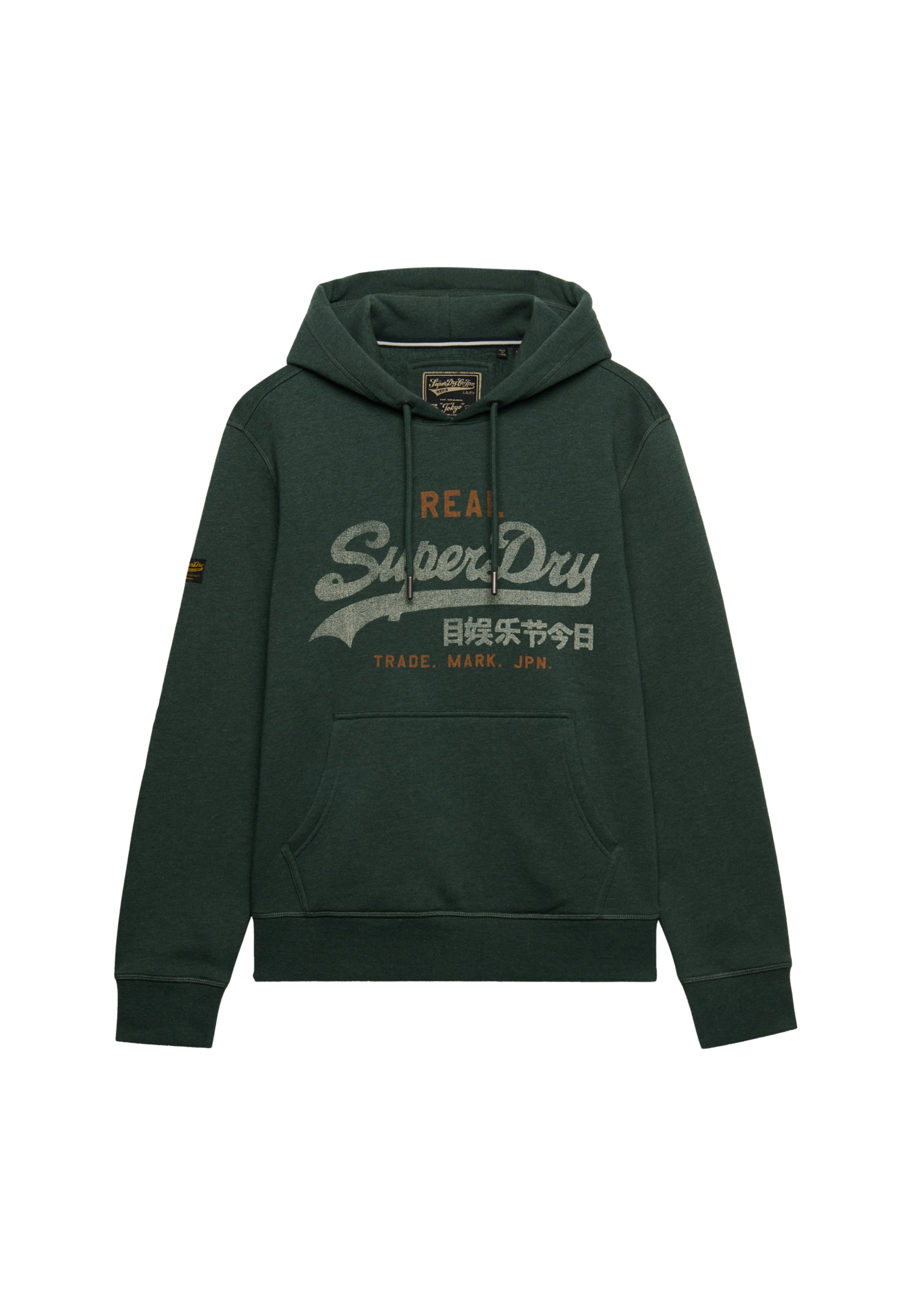 Felpa 'Heritage' di Superdry & Co in verde: frontale