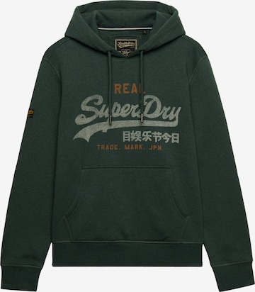 Felpa 'Heritage' di Superdry & Co in verde: frontale