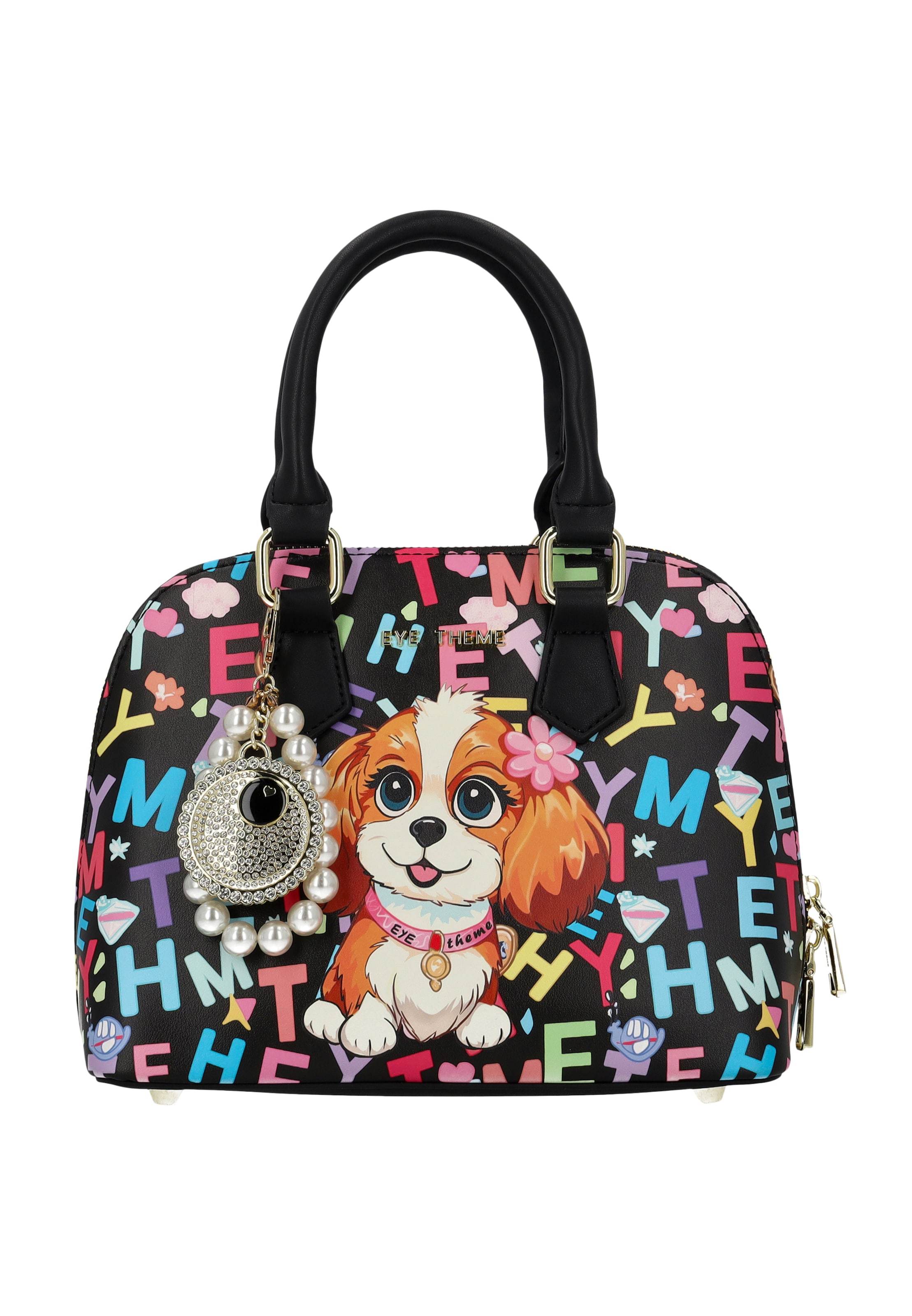 MYMO - Bolso de mano 'POP EYETHEME' en negro: frente