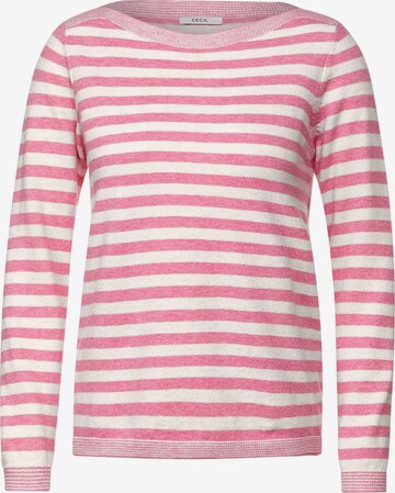 CECIL Sweater in Pink: front