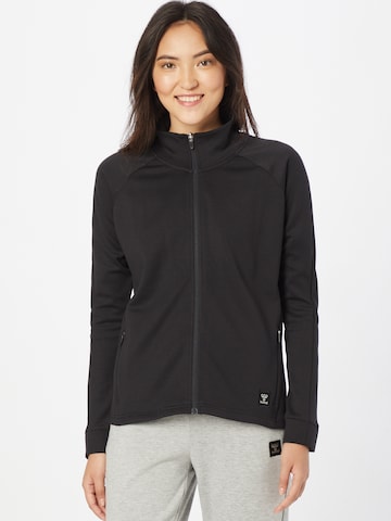 Hummel Athletic Zip-Up Hoodie 'Essi' in Black: front