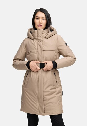 NAVAHOO Wintermantel 'Gipfelspass XIV' in Beige: Vorderseite