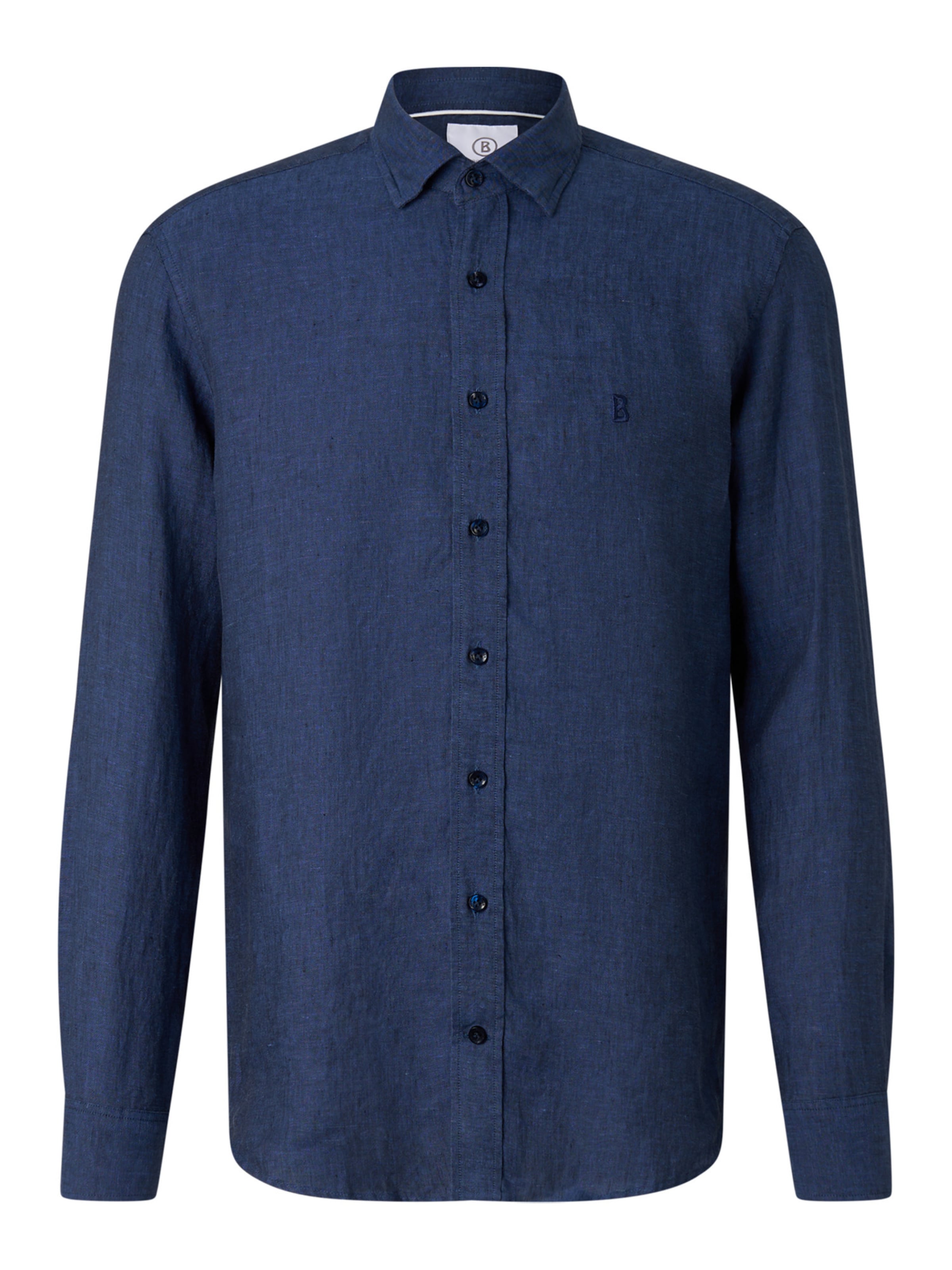 BOGNER Regular fit Button Up Shirt 'Timi' in Blue: front