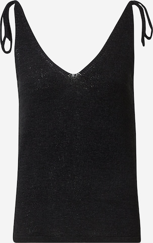 Tops en tricot ICHI en noir : devant