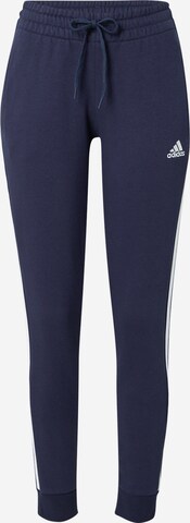ADIDAS SPORTSWEAR Zúžený strih Športové nohavice '3S FL' - Modrá: predná strana