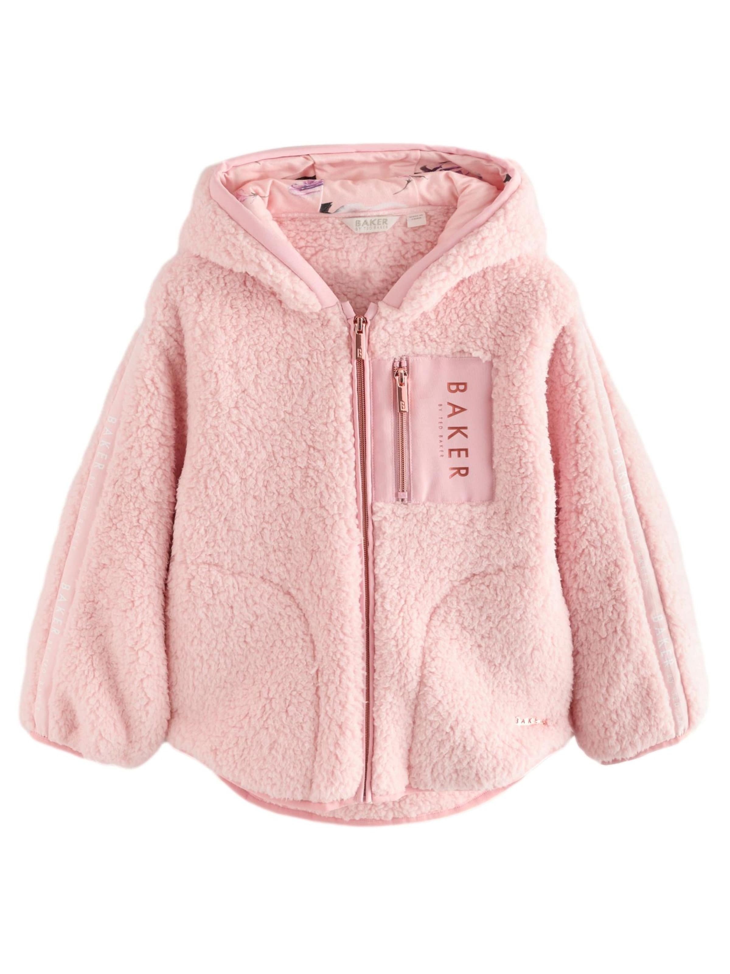 Jachetă  fleece de la Baker by Ted Baker pe roz: față