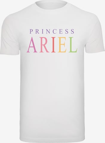 T-Shirt 'Disney The Little Mermaid Ariel Graphic' F4NT4STIC en blanc : devant