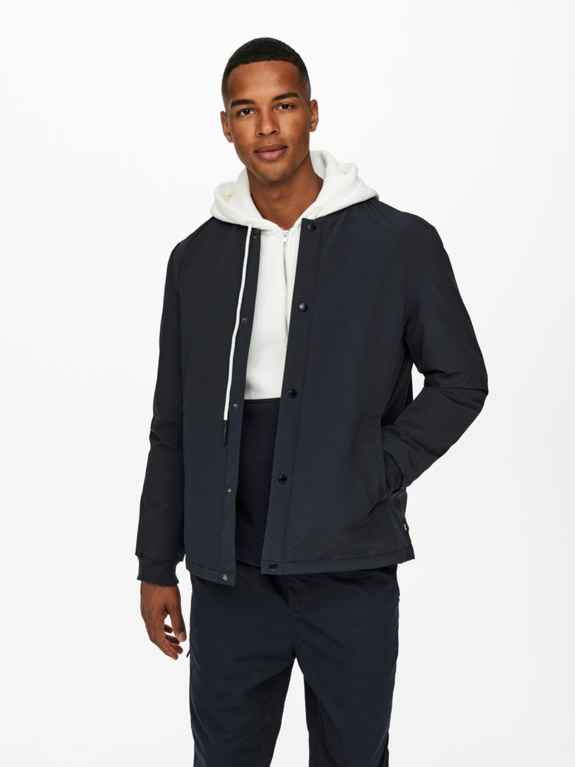 Männer Jacken Only & Sons Übergangsjacke in Navy - QQ57034 Männer Jacken Only & Sons Übergangsjacke in Navy - QQ57034