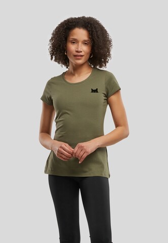 T-shirt Urban Classics en vert : devant