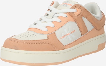 Calvin Klein Jeans Sneakers laag 'Basket' in Oranje: voorkant