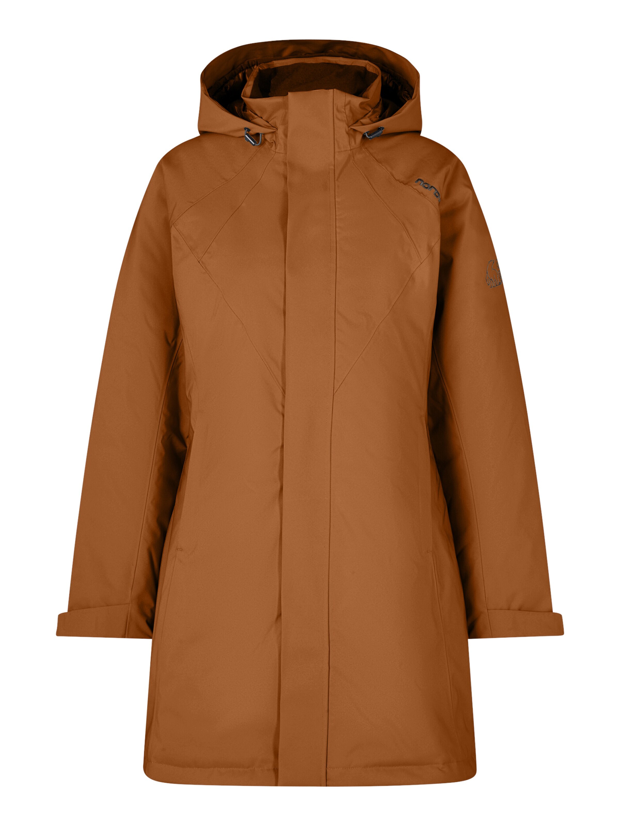 NORDISK Winter Coat 'Vigdis' in Brown: front