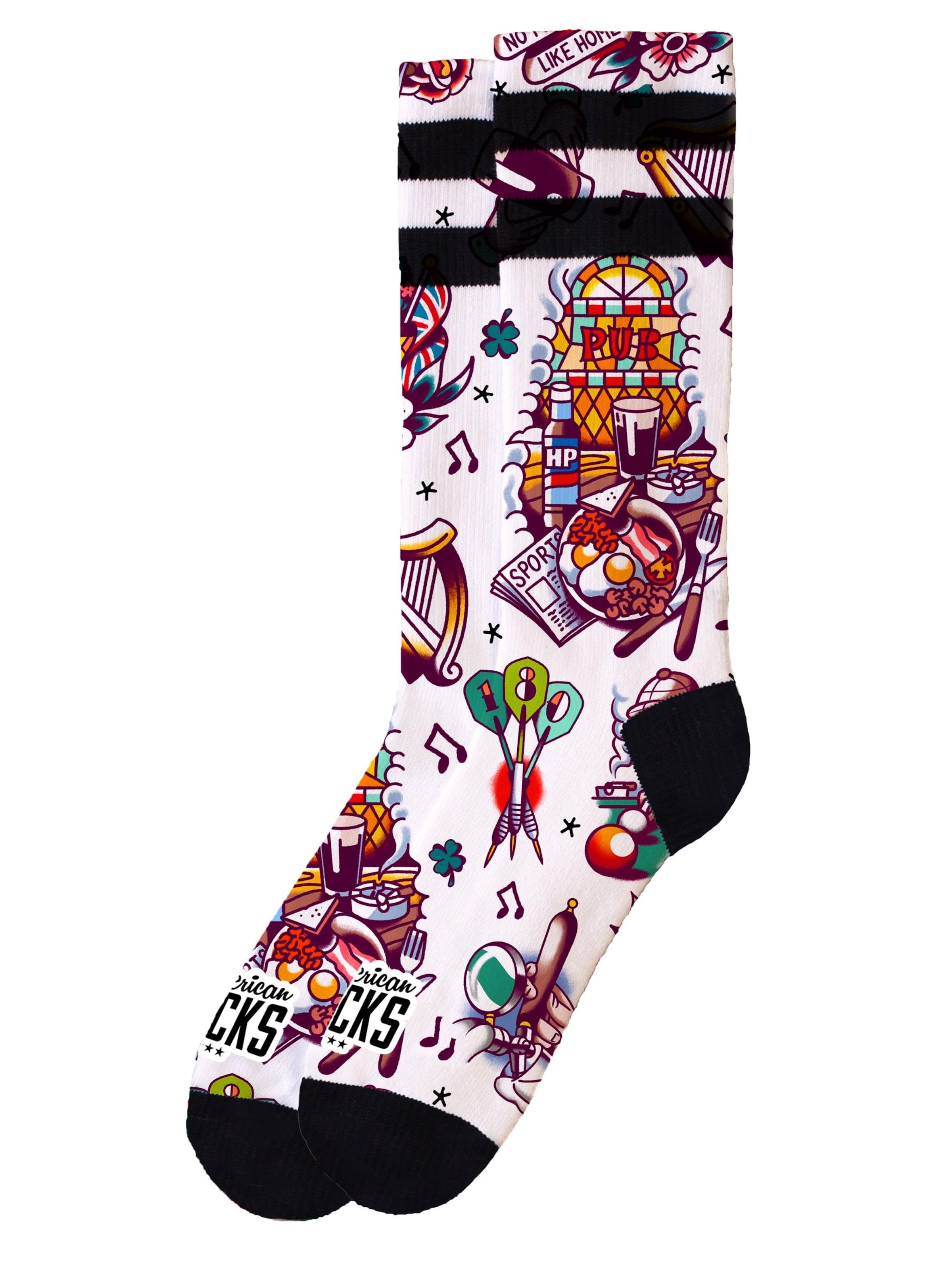 American Socks Socken 'Pub'‌‌‌‌‌‌ in Beige: Vorderseite