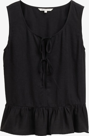 TOM TAILOR DENIM Blouse in Black: front