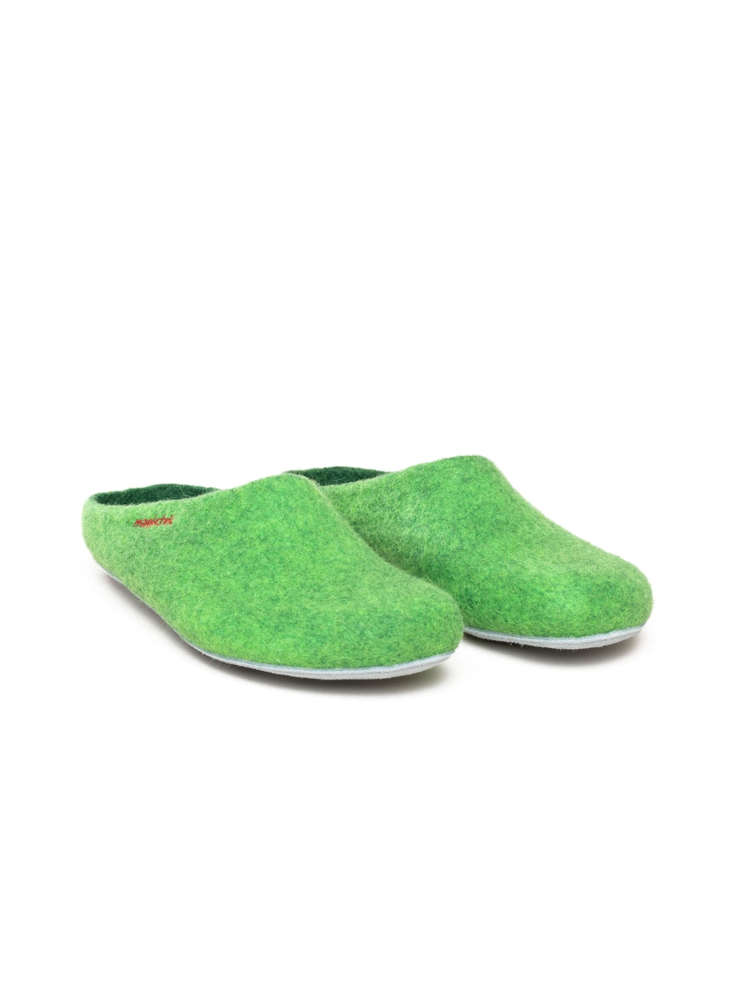 MagicFelt Slippers 'Filzpantoffel AP 701' in Green