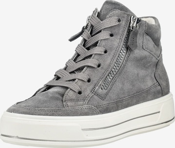 Baskets hautes ARA en gris : devant