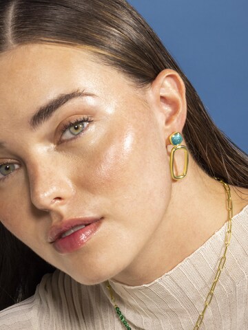 Luxenter Earrings 'Orzur' in Blue: front