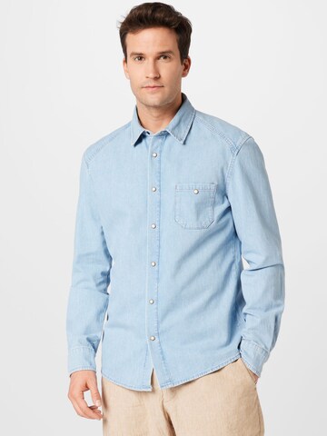 DRYKORN - Ajuste regular Camisa 'LAREMTO' en azul: frente