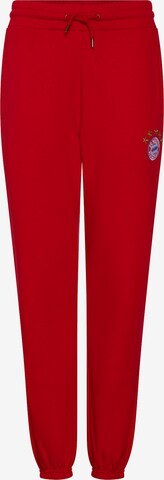 FC BAYERN MÜNCHEN Pants ' Logo ' in Red: front