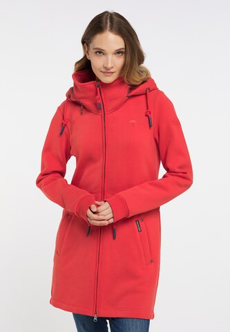 Schmuddelwedda Sweat jacket 'Yasanna' in Red: front