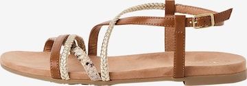 Sandalo di Tamaris in beige: frontale