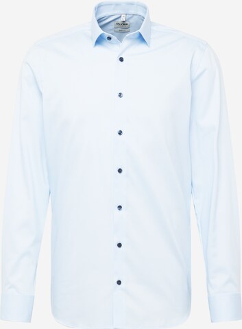 Coupe slim Chemise business 'Level 5' OLYMP en bleu : devant