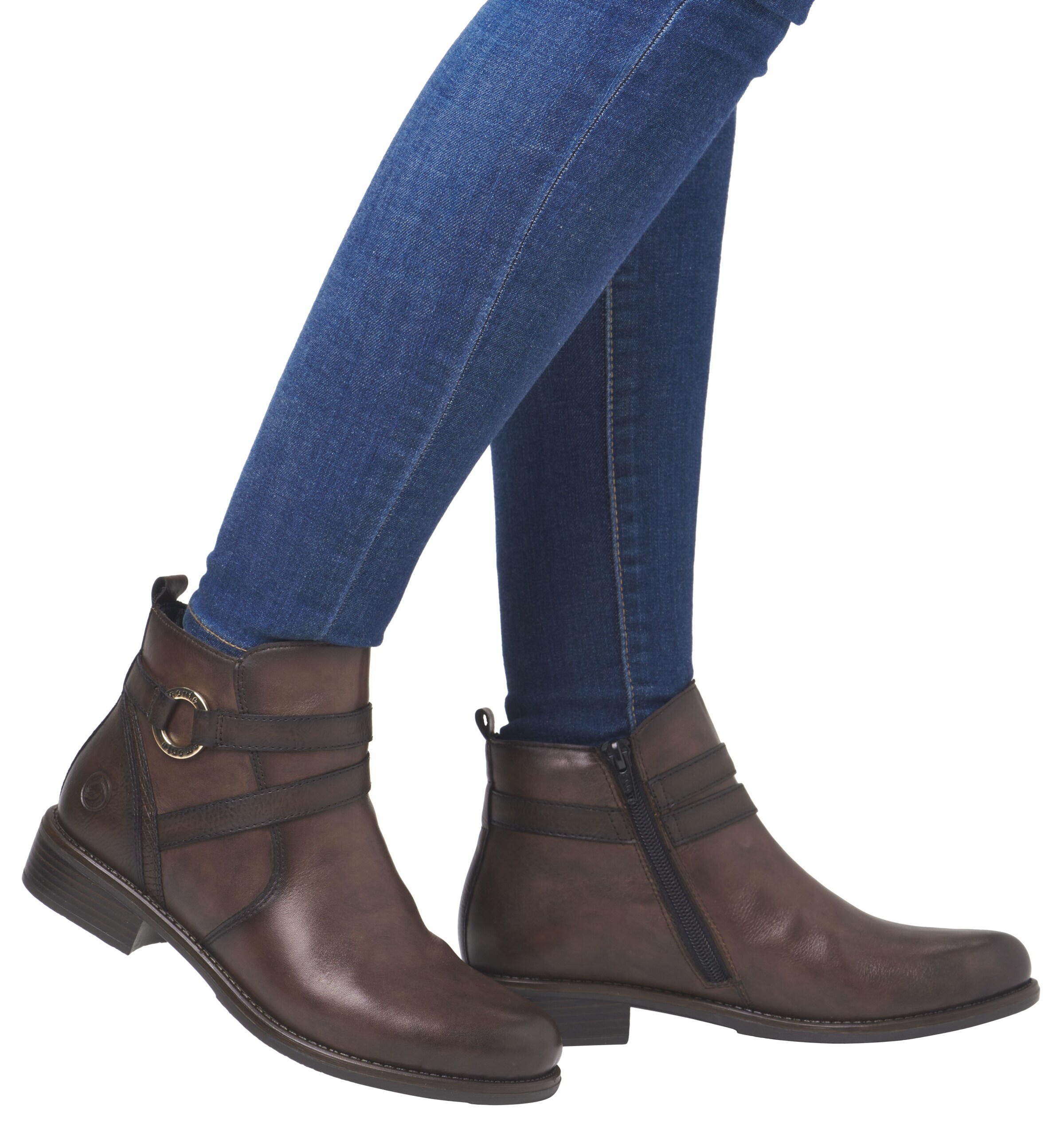REMONTE Ankle Boots 'D0F77' in Brown: front