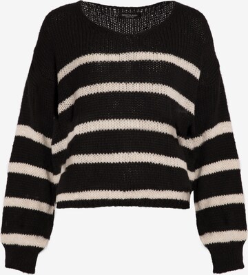 SASSYCLASSY Oversized sweater in Black: front