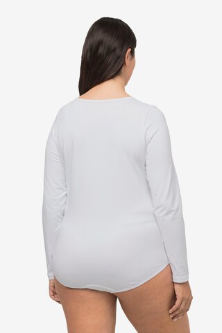Ulla Popken Shirt Bodysuit in White