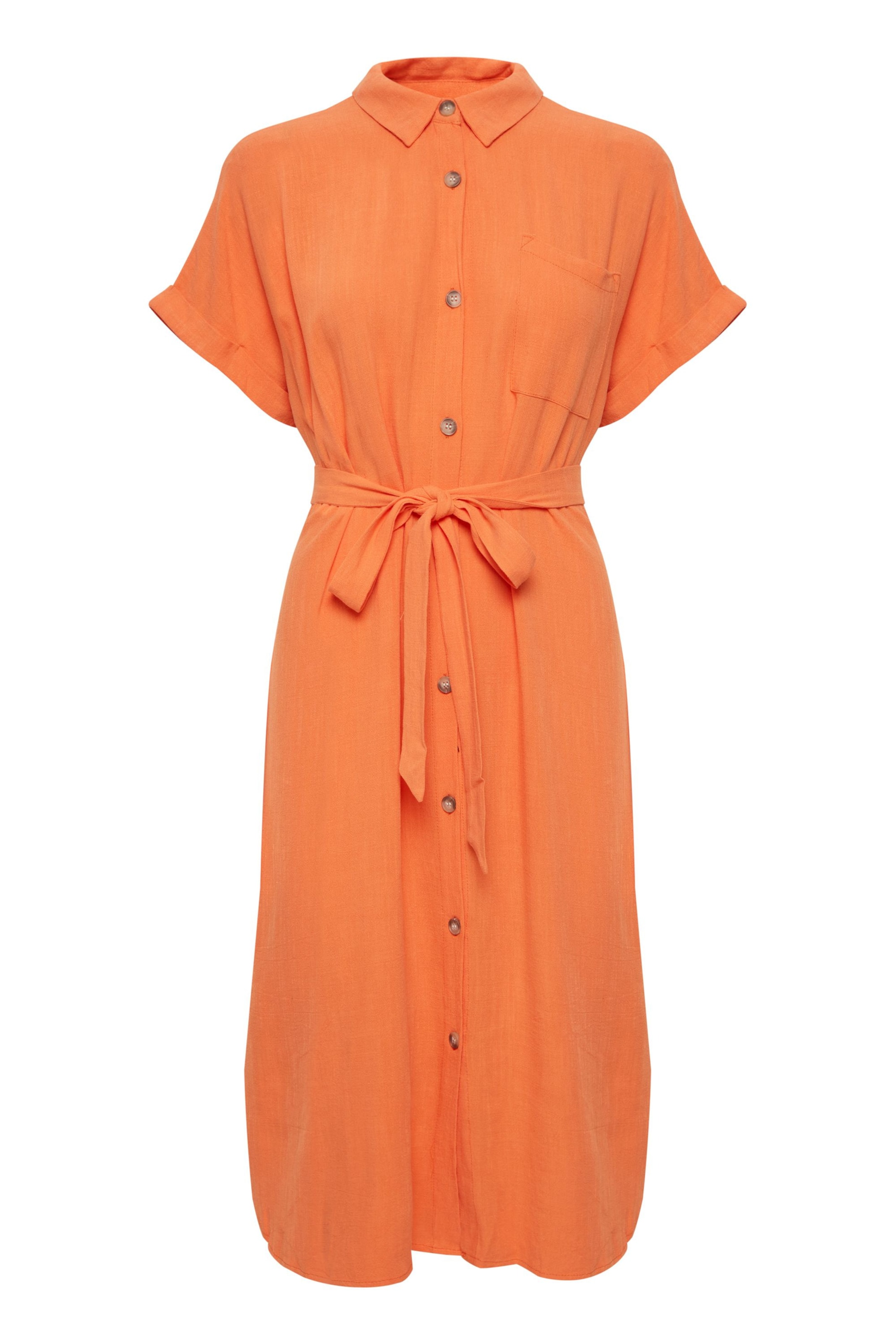 Fransa Kleid 'Fratel' in hellorange, Produktansicht