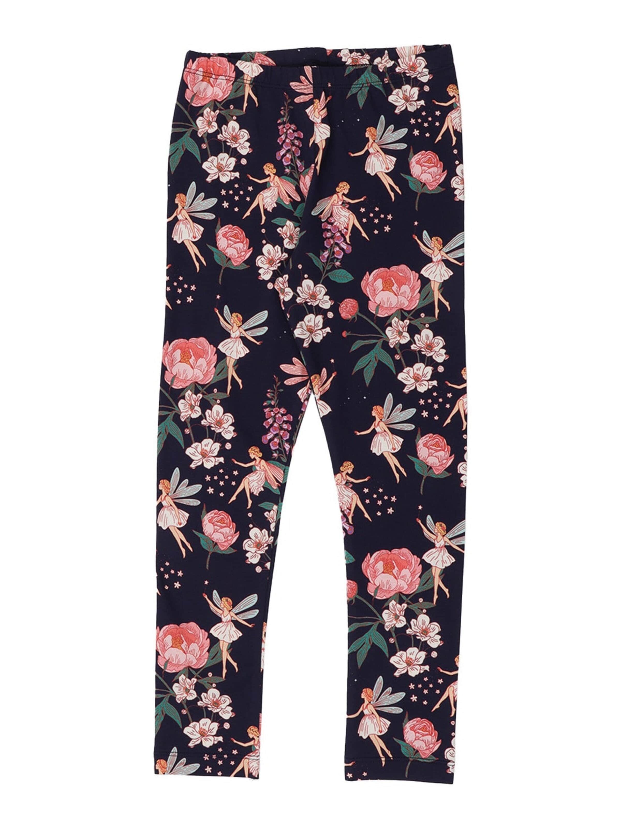 Walkiddy Leggings 'Walkiddy - Fairies and Flowers'‌‌‌‌‌ in 104 in navy, Produktansicht