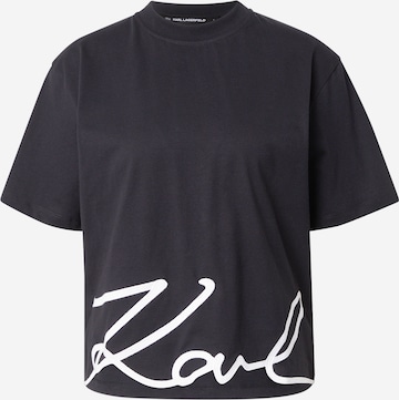 T-shirt Karl Lagerfeld en noir : devant