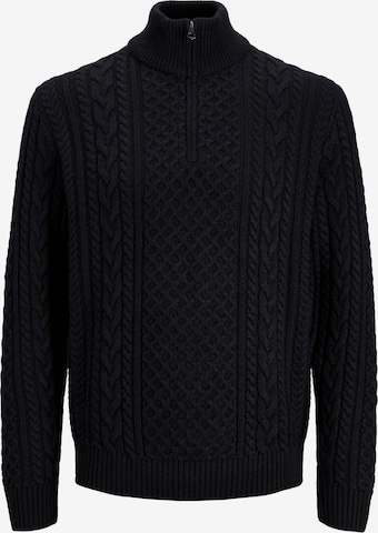 JACK & JONES Sweater in Black: front