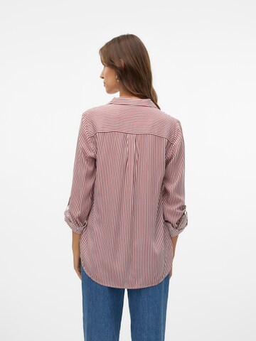 VERO MODA Bluse 'VMBumpy' i rød