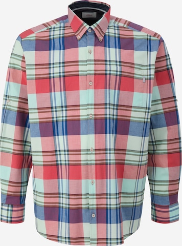 s.Oliver Men Big Sizes Regular fit Button Up Shirt in Mixed colors: front