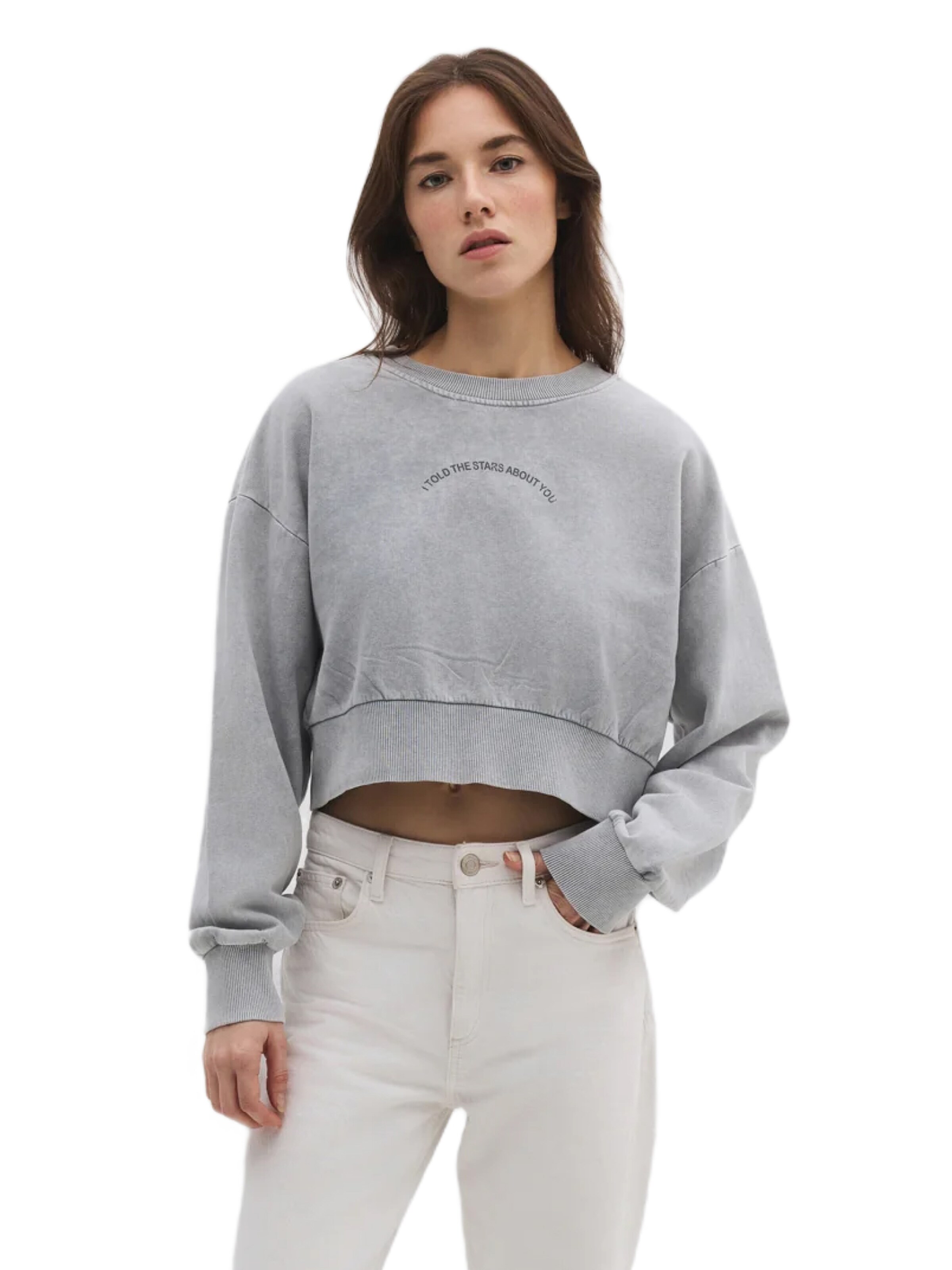 No Matter What Sweatshirt in Grey: front