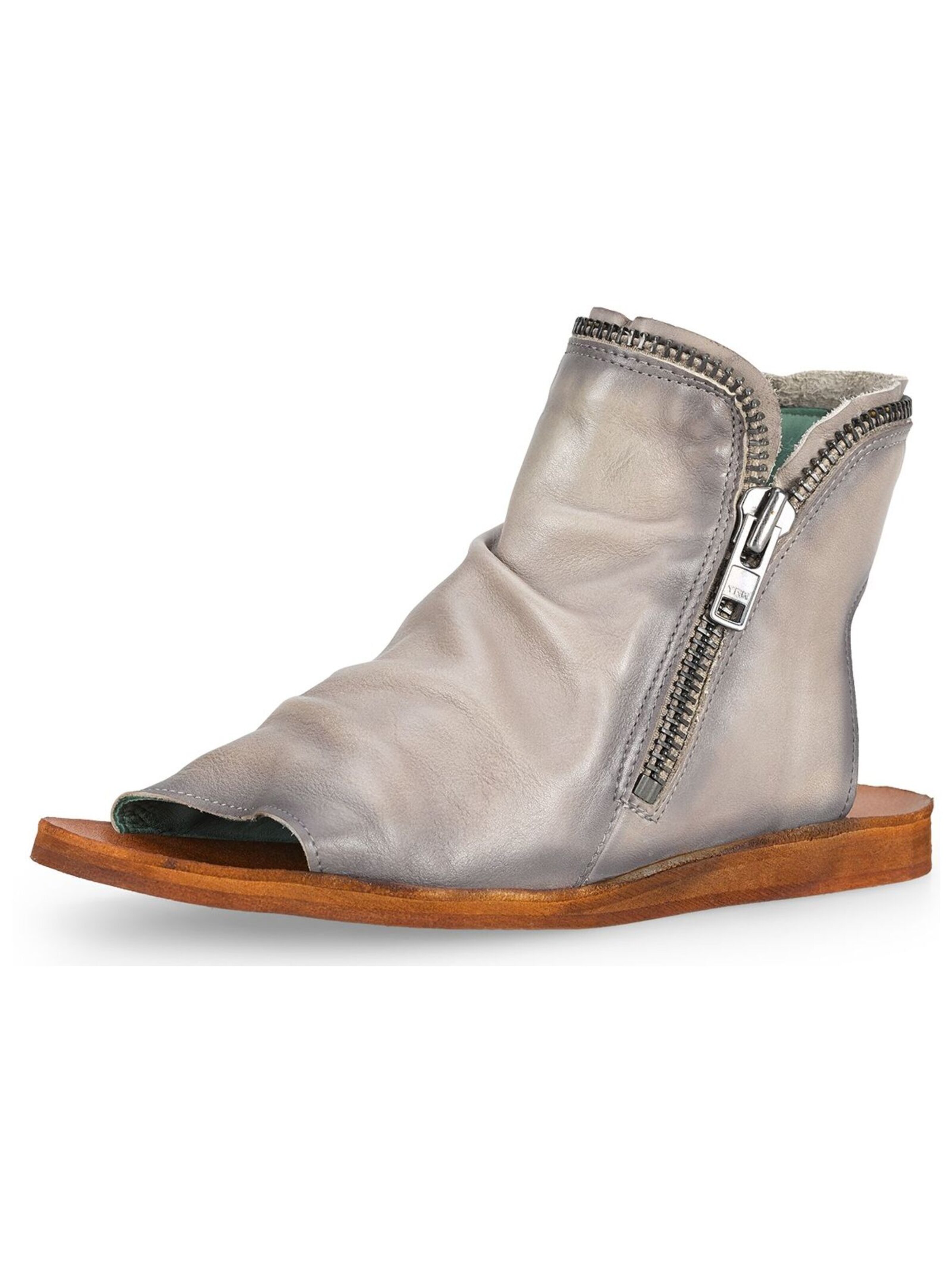 Felmini Wide Fit Sandale in Grau: Vorderseite