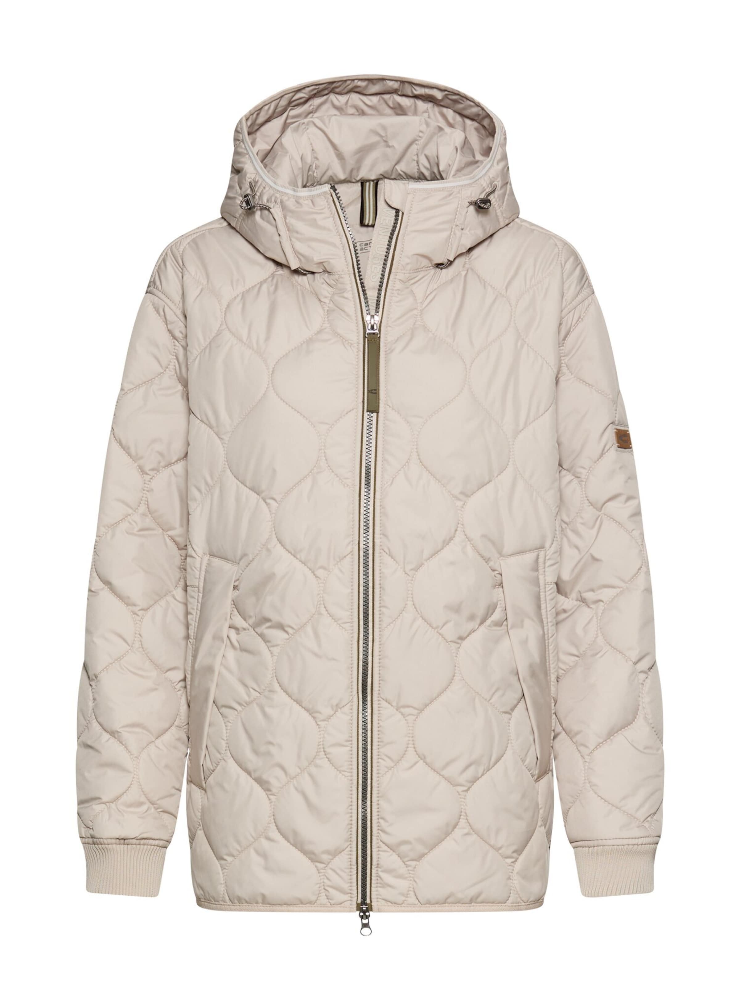 CAMEL ACTIVE Wasserabweisende Oversized-Jacke mit 2-Wege Reißverschluss in Grau: Vorderseite
