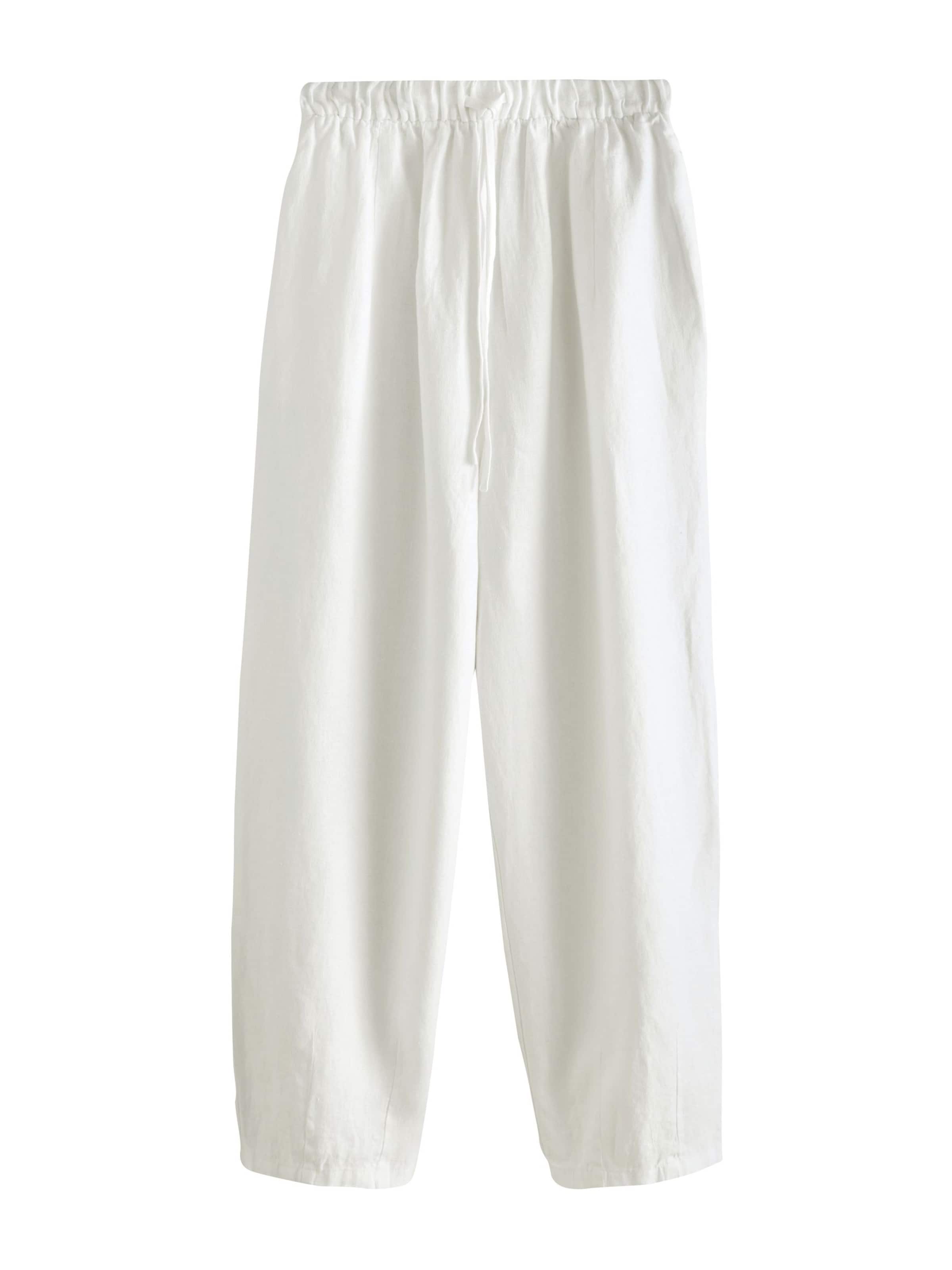 Next Vat Broek 'Premium' in Wit: voorkant