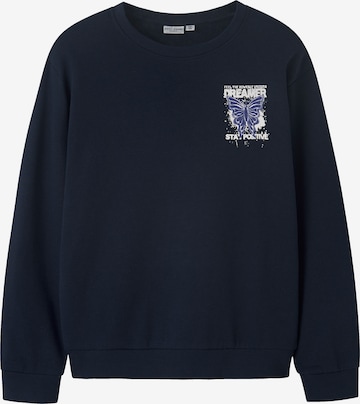 NAME IT Sweatshirt 'NKFVASACHA' in Blauw: voorkant