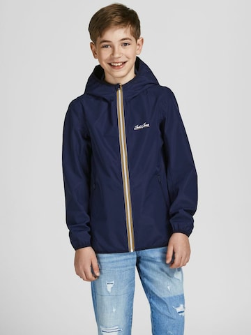 Veste fonctionnelle Jack & Jones Junior en bleu : devant