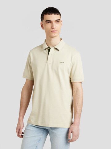 T-Shirt GANT en beige : devant