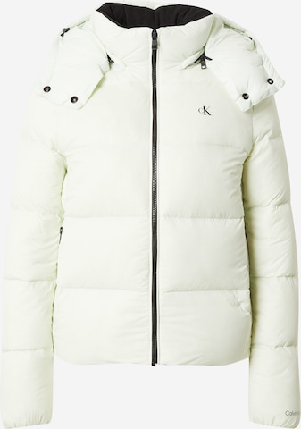 Calvin Klein Jeans Winter Jacket in Green: front