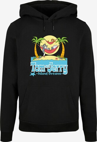 ABSOLUTE CULT Sweatshirt 'Tom and Jerry - Hammock Dreams' in Black: front