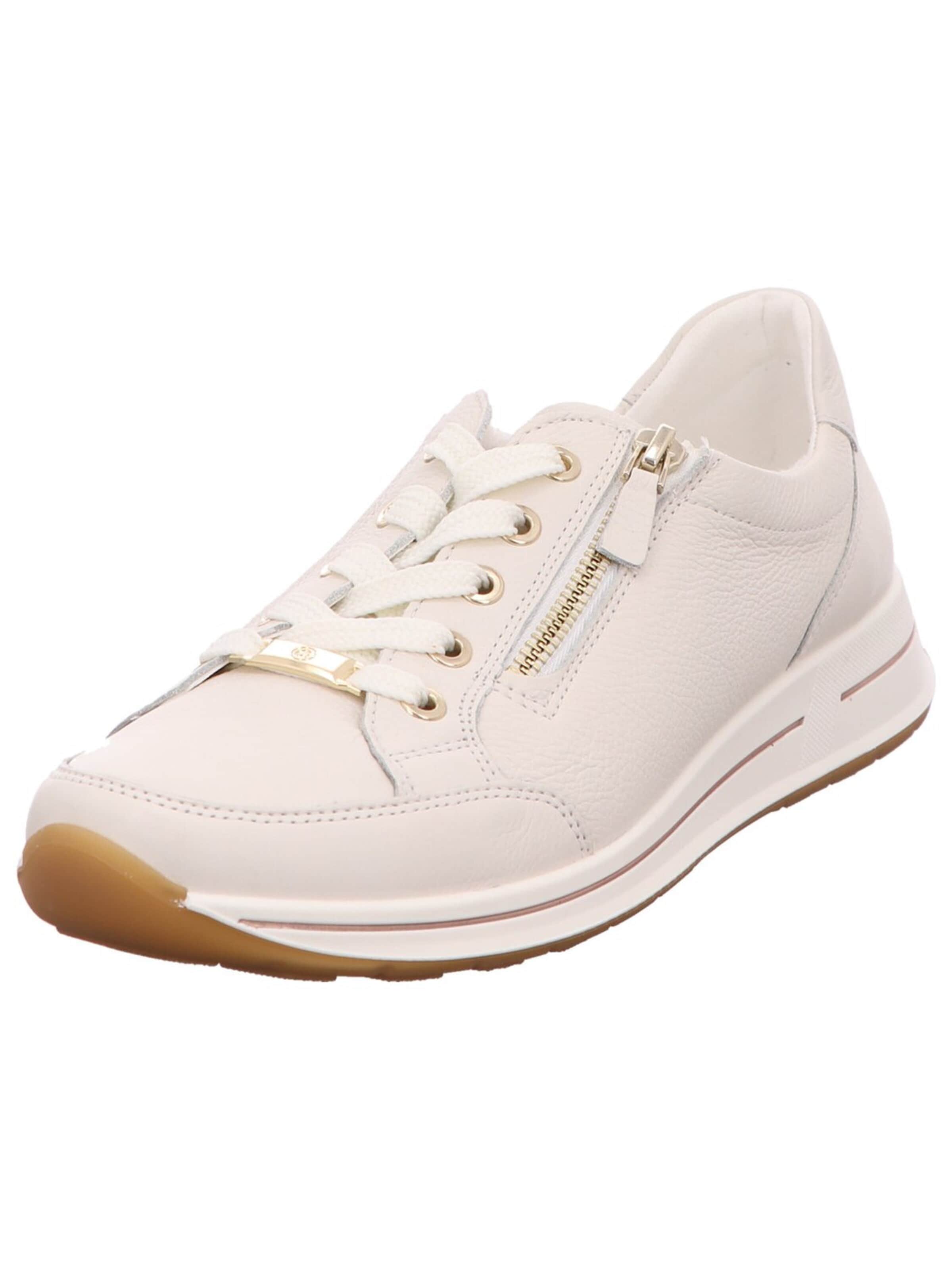 ARA Låg sneaker 'Sneaker Damen 12-24801-97 Echtleder in beige' i beige: framsida