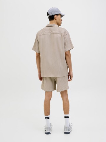 JACK & JONES Comfort Fit Hemd in Beige