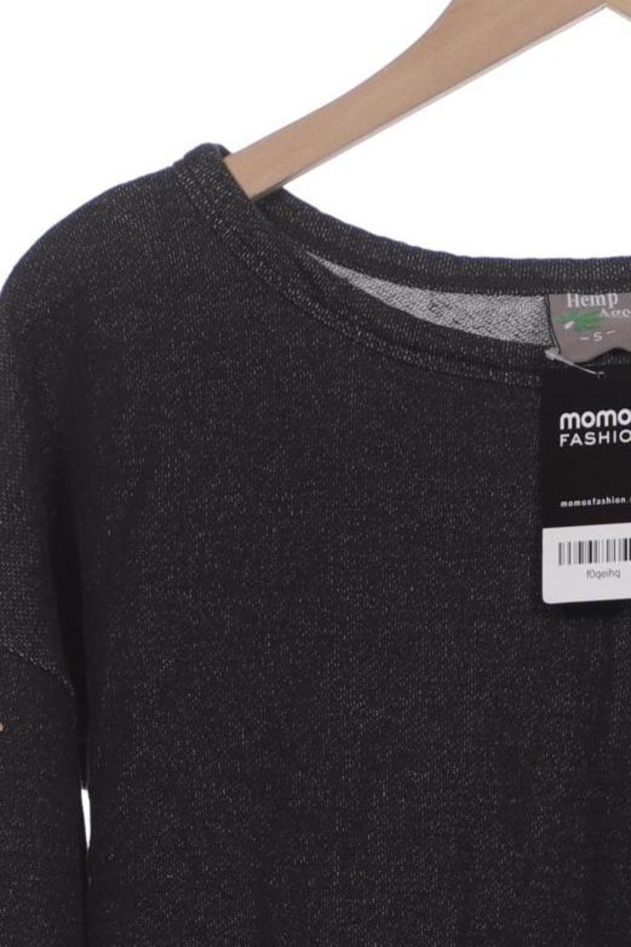 HempAge Sweatshirt & Zip-Up Hoodie in S in Black