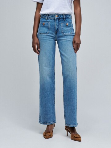 Effilé Jean Salsa Jeans en bleu : devant