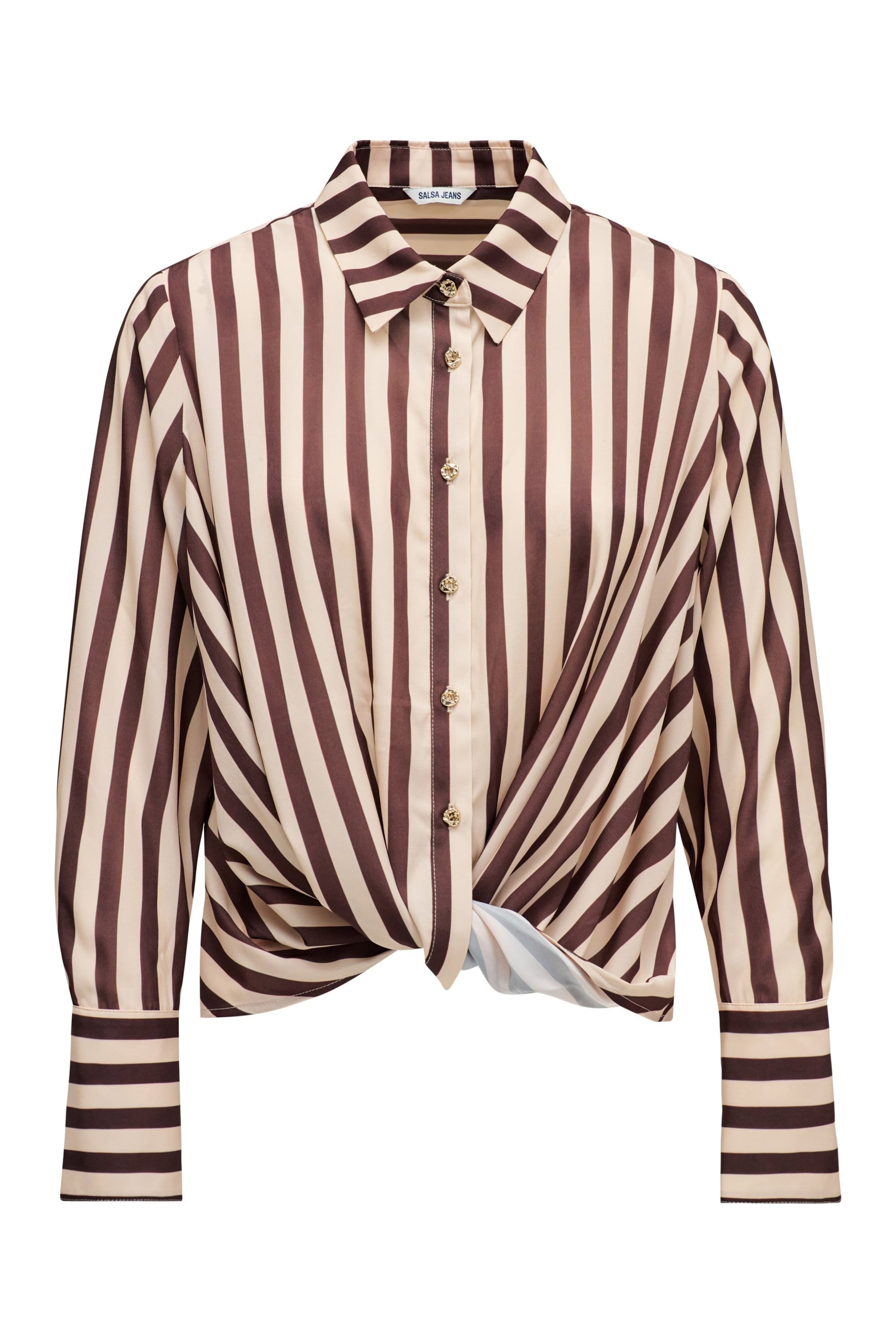 Salsa Jeans Bluse in Beige: Vorderseite